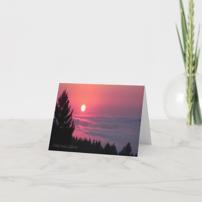 Carte Paix au coucher du soleil... (Devant)