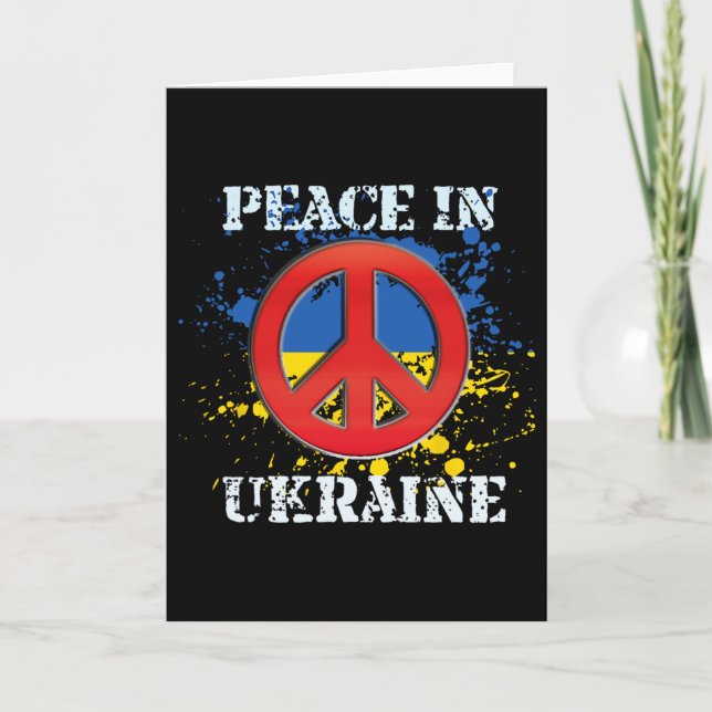 Carte Paix en Ukraine  (Devant)