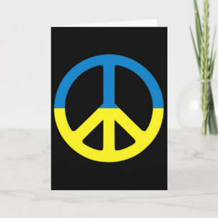 Carte Paix en Ukraine. Solidarité avec l'Ukraine. Soutie