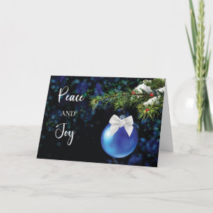 Carte Paix et joie Noël Bright Joyful Ornament