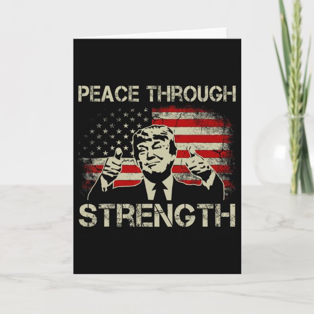 Carte Paix par la force Trump Opération Midnight Ha (Devant)