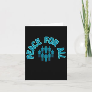 Carte Paix pour tous Sticker Sticker Paix un monde