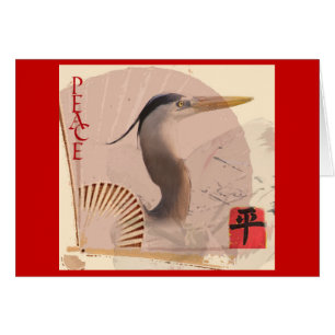 Carte Paix rouge
