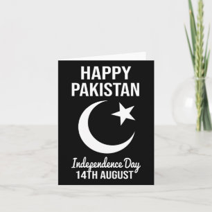 Carte Pakistan 14 août Fête de l'Indépendance Pakistanai
