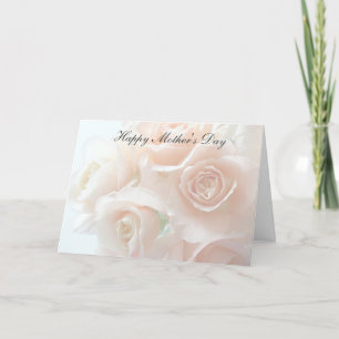 Carte Pale coral rose Mother's Day
