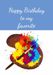 Cartes Peintre D Anniversaire Zazzle Fr