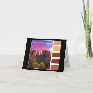 Carte Palette de peinture : les roches de Sedona