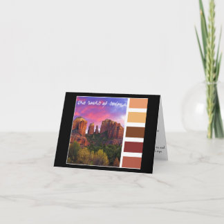Carte Palette de peinture : les roches de Sedona