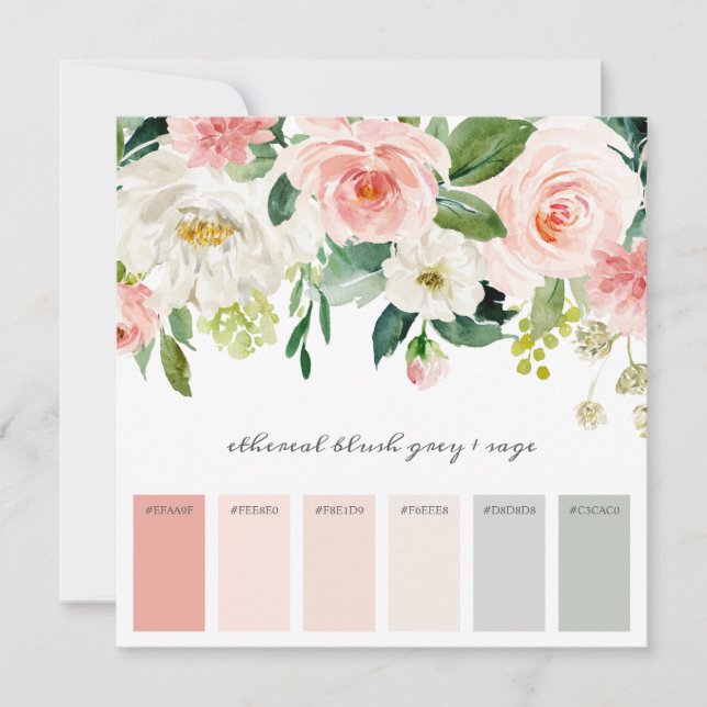 Carte Palette Inspiration couleur mariage (Devant)