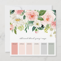 Carte Palette Inspiration couleur mariage