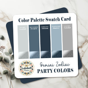 Carte Palette Swatch couleur pour panneau Zodiac G