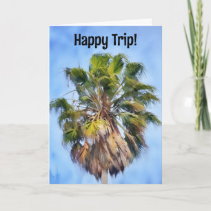 Carte Palm Tree Vacances Tropical Art Trip Card
