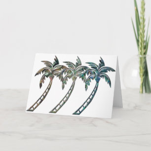 Carte Palmiers Paua Shell