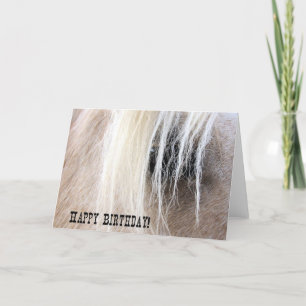 Carte Palomino Horse Oeil anniversaire
