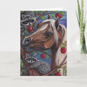 Carte PALOMINO Raccoon