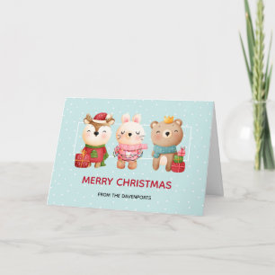 Carte Pals de Noël - Reindeer Bear & Rabin Holiday