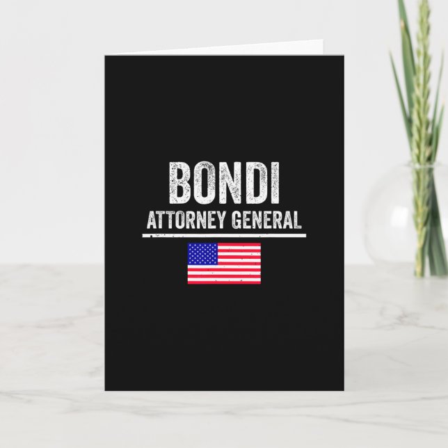 Carte Pam Bondi procureur général du choix du président  (Devant)