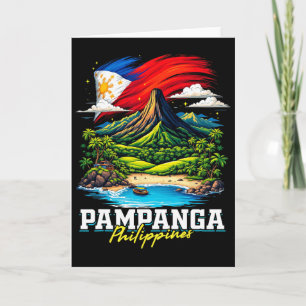 Carte Pampanga Philippines Souvenir Drapeau Philippin
