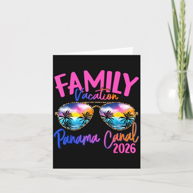 Carte Panama C Vacation 2026 Souvenir Matching Family Gr (Devant)