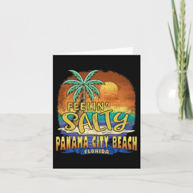 Carte Panama City Beach Floride Feelin' Salty (Devant)