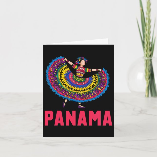 Carte Panama Danser Culture Folklore Tradition Panama (Devant)