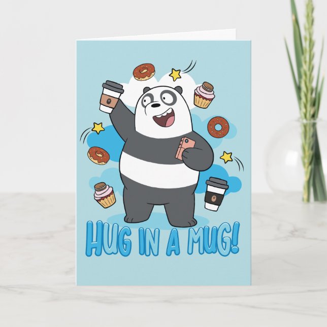 Carte Panda Bear - Hug in a Mug! (Devant)