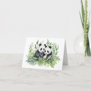 Carte Panda Bears Merci