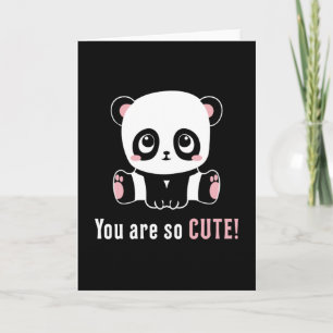 Carte Panda Cute Ours Animal Pandas Paw Drôle Idée cadea