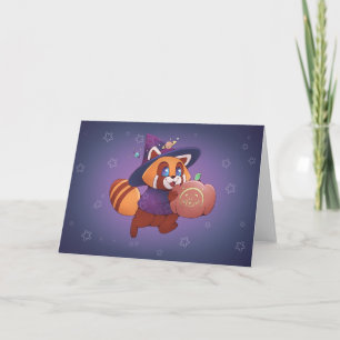 Carte Panda espace Halloween