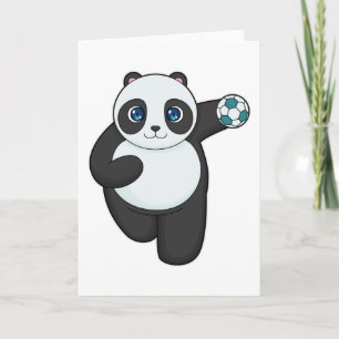 Carte Panda Handball player Handball