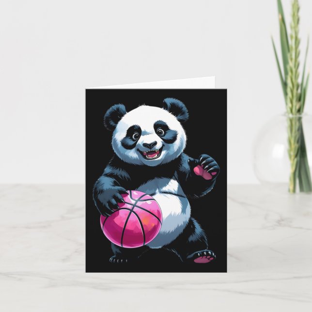 Carte Panda Hoops - Basketball Sticker (Devant)