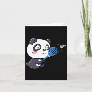 Carte Panda Jouer Badminton Obtenir Sweatty I Panda Bea