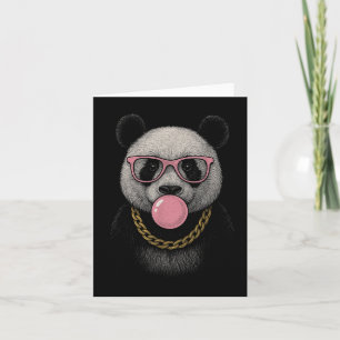 Carte Panda Pink Bubble Gum Cadeaux Hommes Enfants Femme