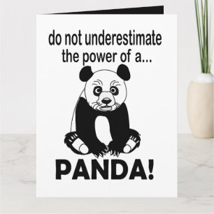 Carte Panda roux Drôle Panda mignon