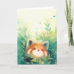 Carte Panda roux Monde secret