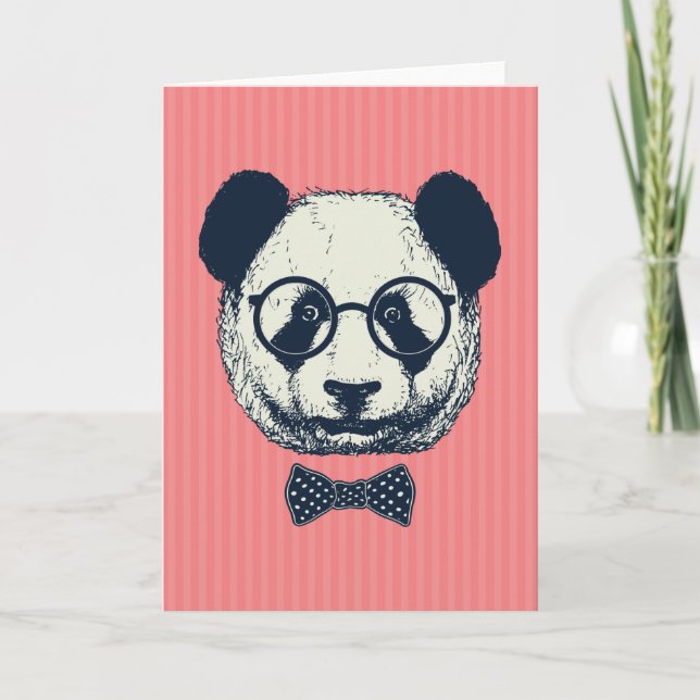 Carte Panda stripes (Devant)