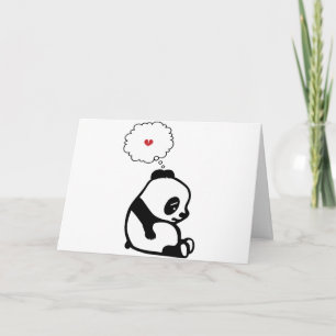 Carte Panda triste
