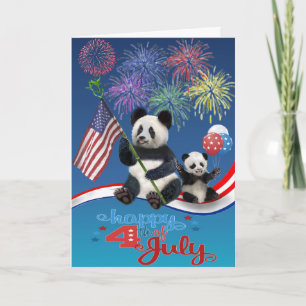 Carte Pandas patriotiques