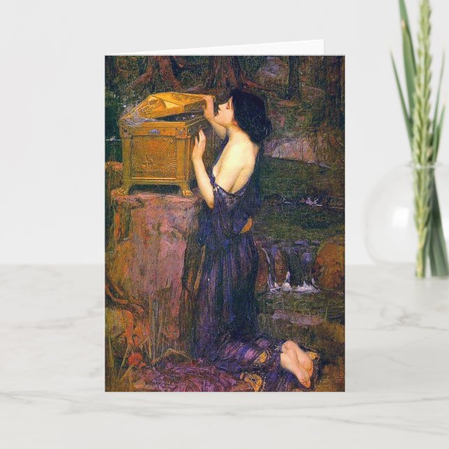 Carte Pandora par John William Waterhouse (Devant)