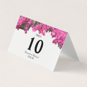 Carte Panier Mariage Floral Tropical