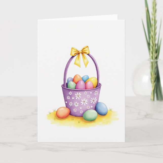 Carte Panier Printanier de Joie (Devant)