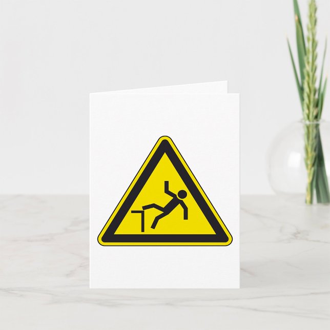 Carte Panneau Attention à Votre Marche Risque de Chute (Créateur téléchargé)