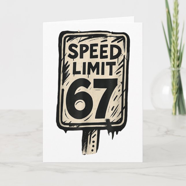 Carte Panneau de limitation de vitesse 67 Génération Alp (Devant)