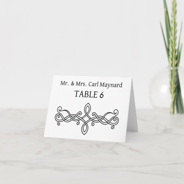 Carte Panneau de tableau mariage (Devant)