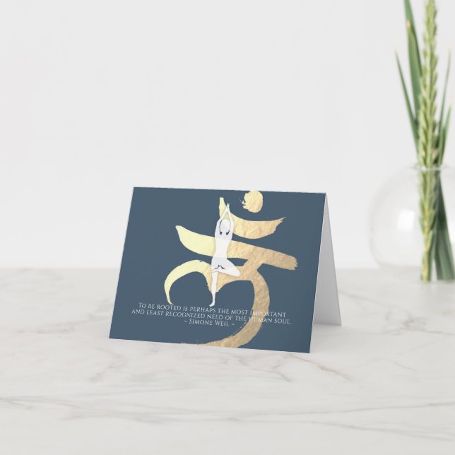 Carte Panneau Reiki Master Yoga Mediation Citation Racin (Devant)