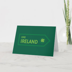 Carte Panneau routier d'Irlande
