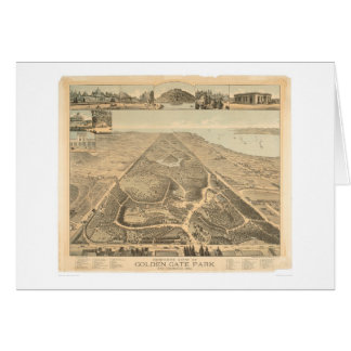 Carte panoramique 1892 (0644A) de Golden Gate Park