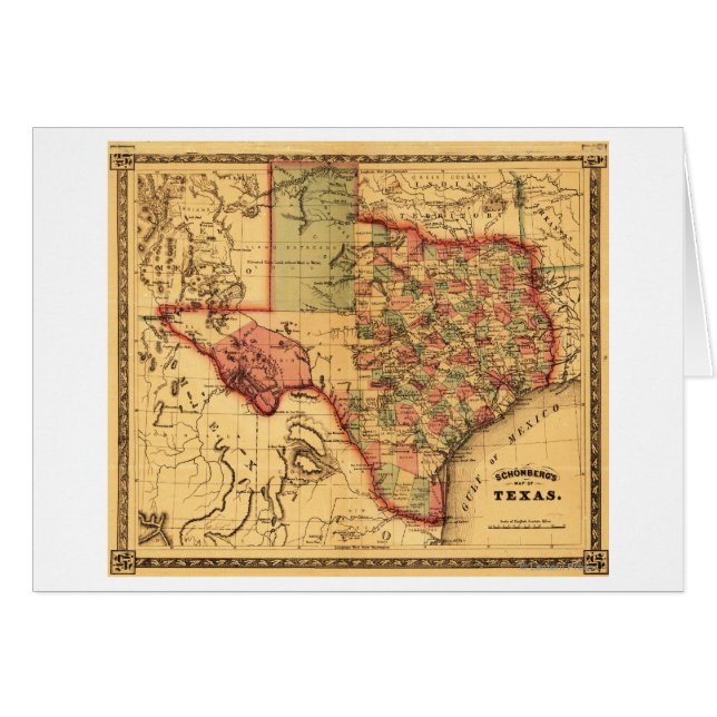 Carte panoramique Texas (Devant horizontal)