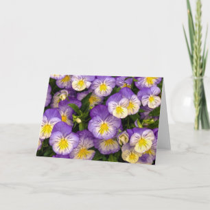 Carte Pansies Greeting Card
