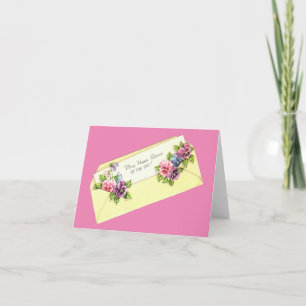 Carte Pansies vintages